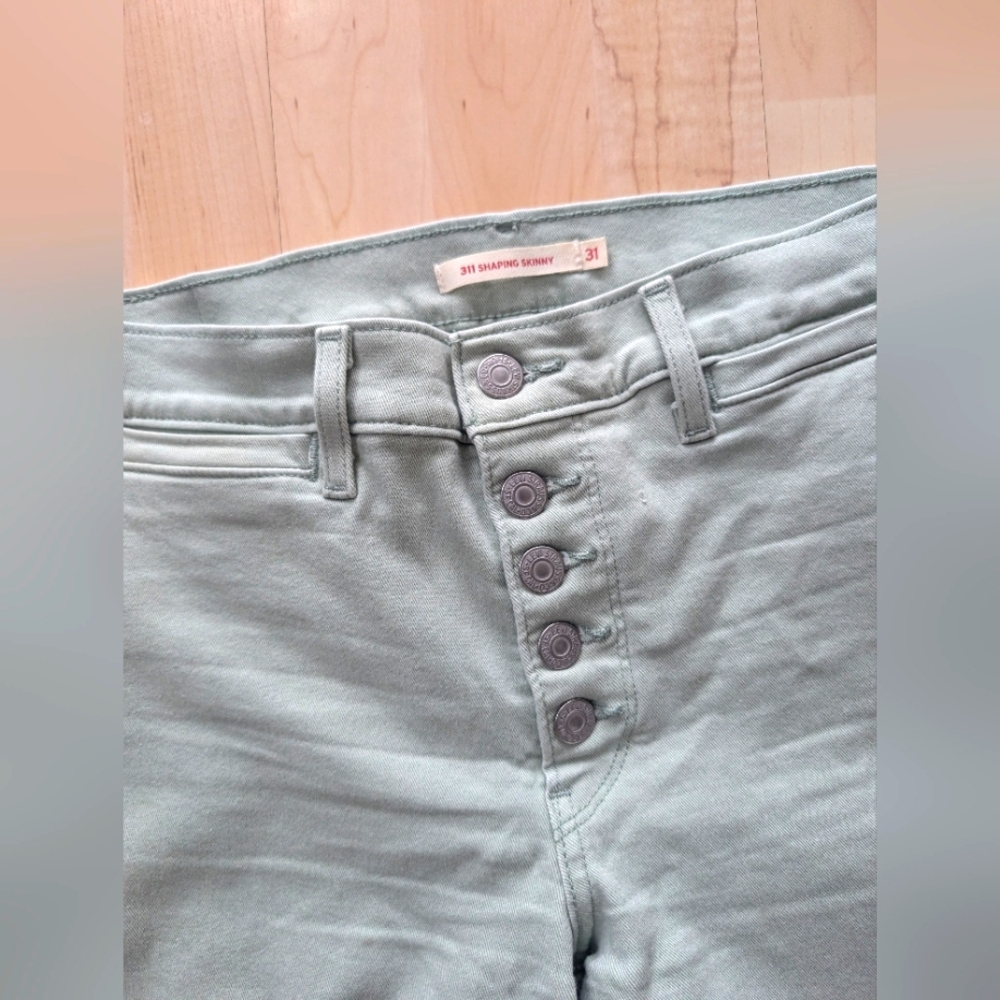 Levi's Button fly Mint Green Pants